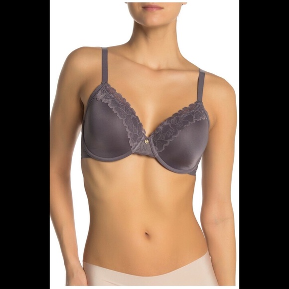 NWT Natori Refined Contour Underwire‎ Bra in Gunmetal [SZ 32DD ] - Picture 2 of 11